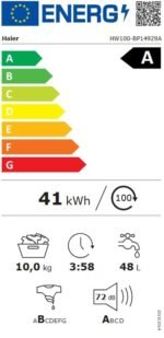 Image de HAIER – Lave linge Frontal HW100-BP14929A-S 2
