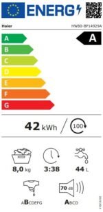 Image de HAIER – Lave linge Frontal HW80-BP14929A 2