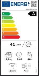 Image de HAIER – Lave linge Frontal HW90-BP14929A-S 2