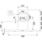 Image de Hotte décorative ROBLIN 6510622 IKOS 900 INOX 2