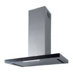 HOTTE DECORATIVE ROBLIN 6626989 OSMOSE 900 INOX/VERRE NOIR